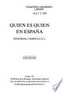 Quién es quién en España