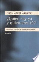 ¿Quién soy yo y quién eres tú?