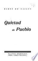 Quietud de pueblo
