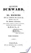 Quintin Durward, ó El Escoces en la corte de Luis XI.