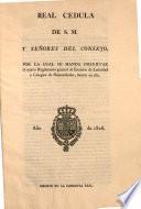 Real cedula de S.M. y señores del Consejo por la cual se manda observar el nuevo Reglamento general de Escuelas de Latinidad y Colegios de Humanidades, inserto en ella