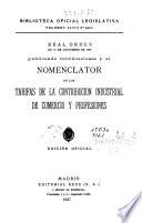Real Orden de 10 de diciembre de 1926 publicando rectificaciones y el nomenclátor de las tarifas de la contribución industrial de comercio y profesiones