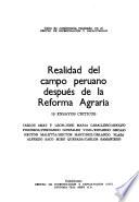 Realidad del campo peruano después de la Reforma Agraria
