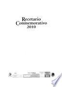Recetario conmemorativo, 2010