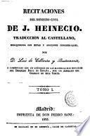 Recitaciones del derecho civil, 1