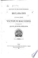 Reclamación del ciudadano americano Víctor H. MacCord