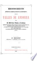 Reconocimiento físico-geológico-minero de los valles de Andorra