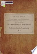 Recopilación de documentos históricos de la independencia argentina, 1810