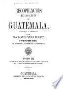Recopilacion de las leyes de Guatemala
