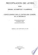 Recopilación de leyes por orden numérico