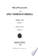 Recopilación de leyes y decretos de Venezuela ...