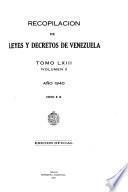 Recopilación de leyes y decretos de Venezuela
