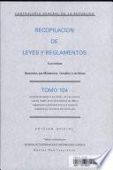 Recopilacion de Leyes y Reglamentos