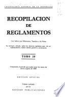 Recopilación de reglamentos