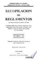 Recopilación de Reglamentos Tomo 25