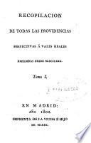 Recopilación de todas las providencias respectivas a vales reales expedidas desde 1780