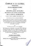 Recopilación sumaria de todos los autos acordados de la Real Audiencia y Sàla del crimen de esta Nueva España ...