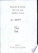 Records & Briefs New York State Appellate Division