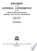 Records of the General Conference of the United Nations Educational, Scientific and Cultural Organization