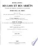 Recueil général des lois et des arrêts