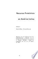 Recursos proteínicos en América Latina