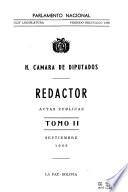 Redactor de la H. Cámara de Diputados (Sesiones reservadas).