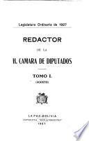Redactor de la H. Cámara de Diputados (Sesiones reservadas).