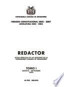Redactor del H. Senado Nacional