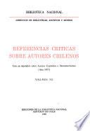 Referencias críticas sobre autores chilenos