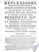 Reflexiones Theologico-canonico-medicas, sobre el ayuno eclesiastico...después de los breves de N.SS.Padre Benedicto XIV