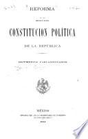 Reforma de los articulos 78 y 109 de la constitución política de la república