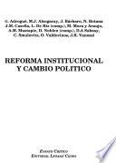 Reforma institucional y cambio político
