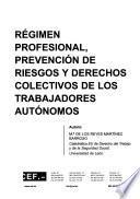 Régimen profesional, prevención de riesgos y derechos colectivos de los trabajadores autónomas