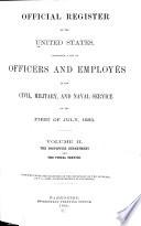 Register of Officers and Agents, Civil, Military, and Naval, in the Service of the United States, on the ...