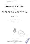 Registro nacional de la República argentina