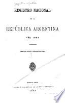 Registro nacional de la República argentina