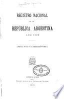 Registro nacional de la República argentina