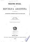 Registro nacional de la República argentina
