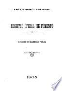 Registro oficial de Fomento