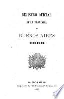 Registro oficial (de la provincia de Buenos Aires).