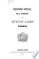 Registro oficial de la provincia de Buenos Aires