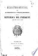 Registro oficial del gobierno de la República del Paraguay