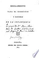 Reglamento para el exercicio y maniobras de la infantería