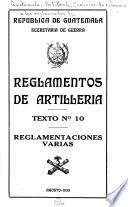 Reglamentos de artilleria ...