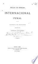 Reglas de derecho internacional penal
