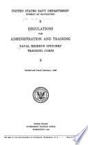 Regulations for Administration and Training, Naval Reserve Officers' Training Corps