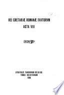 Rei Cretariae Romanae Fautorum Acta