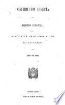 Rejistro catastral de la Provincia de Buenos Aires ... año de 1863. (Contribución directa.).