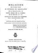 Relacion del último viage al estrecho de Magallanes de la fragata de s.m. Santa María de la Cabeza en los años de 1785 y 1786