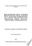 Religions des Andes et langues indigènes